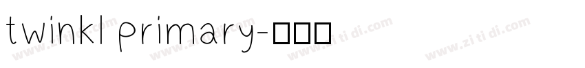 twinkl primary字体转换